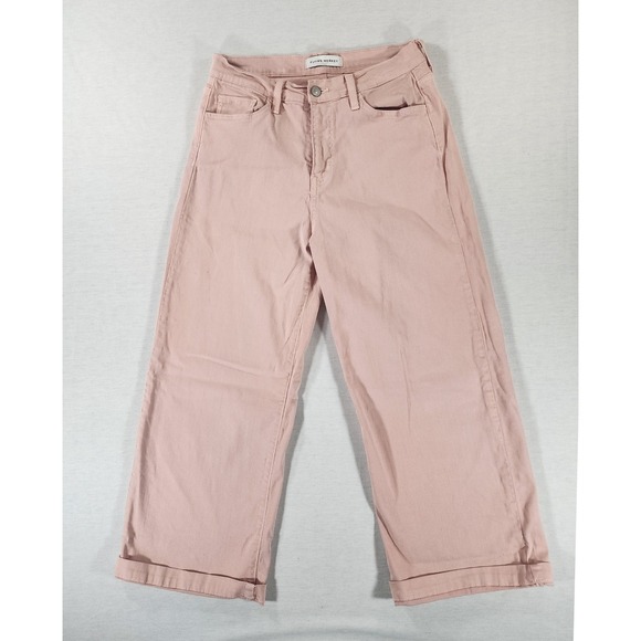 Flying Monkey Denim - Flying‎ Monkey Wide Leg Crop Women 27 High Rise Pink Tencel Blend Boho USA Made